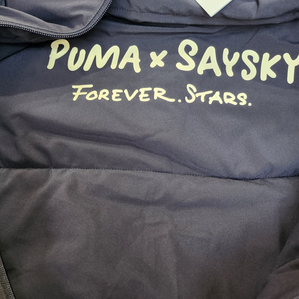 Mens Size L Puma x Saysky Endeavor Team Jacket Snap Inside Zip Navy 527836 16 - Picture 5 of 8